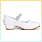 თეთრი ქუსლიანი ფეხსაცმელი - "Stelle"