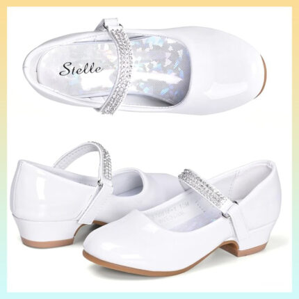 თეთრი ქუსლიანი ფეხსაცმელი - "Stelle"