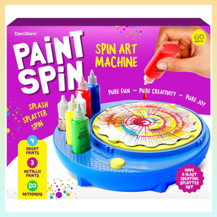 Paint spin art machine