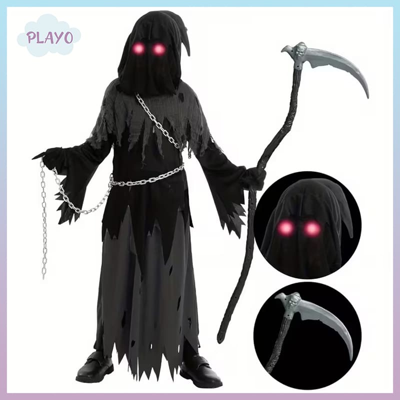 Grim Reaper კოსტუმი ბავშვებისთვის Grim Reaper კოსტუმი ბავშვებისთვის