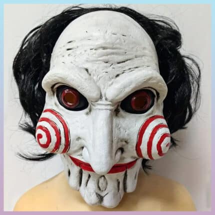ნიღაბი ჰელოუინისთვის Billy Saw Mask, ჰელოუინის ნიღაბი, ხერხის ნიღაბი
