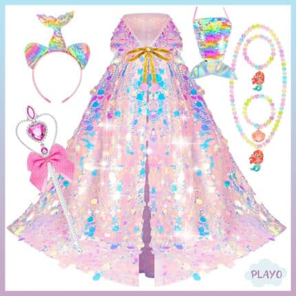 ქალთევზას ფორმა აქსესუარებით, ქალთევზას კაბა