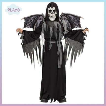 ფრთიანი გრიმ რიპერის ფორმა, Grim Reaper კოსტუმი, ჰელოუინის კოსტუმები, საბავშვო კოსტუმი Grim Reaper