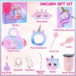 უნიქორნის სასაჩუქრე ნაკრები გოგონებისთვის, უნიქორნის ნაკრები, დაბადების დღის საჩუქრები ბავშვებისთვის