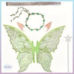 ფერიას ფრთები ბავშვებისთვის, პეპლის ფრთები, ფერიას ფრთები აქსესუარებით