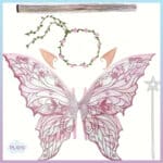 ფერიას ფრთები ბავშვებისთვის, პეპლის ფრთები, ფერიას ფრთები აქსესუარებით