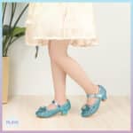 ცისფერი ფეხსაცმელი ქუსლით, საბავშვო ფეხსაცმელი ქუსლით