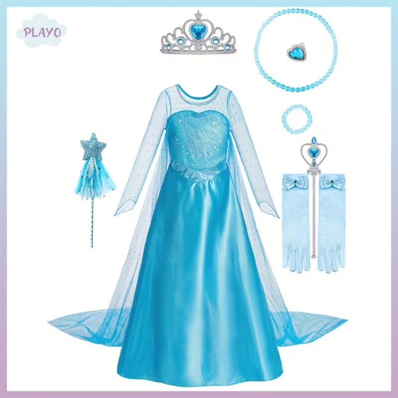 ელზას კაბა აქსესუარებით, ელზას ფორმა, ელზას კაბა