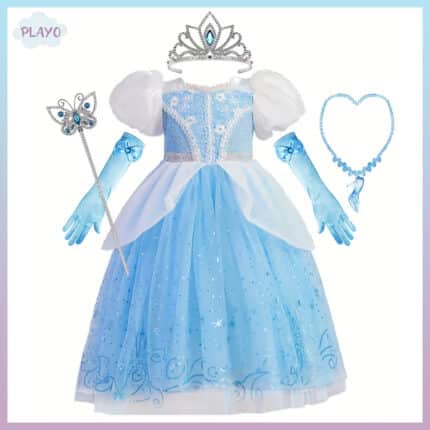 კონკიას კაბა აქსესუარებით ბავშვებისთვის, კონკიას ფორმა, კონკიას კაბა