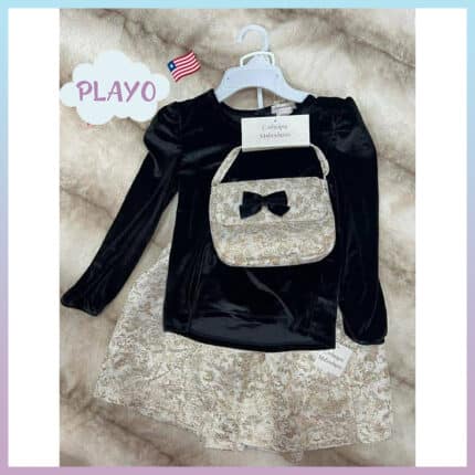 სადღესასწაულო კაბა და ჩანთა