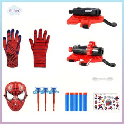 სპაიდერმენის ნაკრები ბავშვებისთვის, სპაიდერმენის ქსელი, სპაიდერმენის ნიღაბი, სპაიდერმენის ფორმა