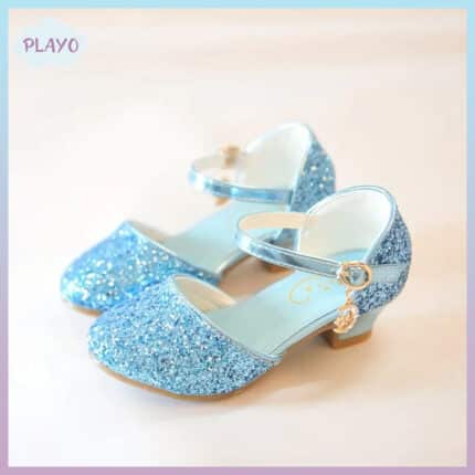 ცისფერი ფეხსაცმელი ქუსლით, საბავშვო ფეხსაცმელი ქუსლით