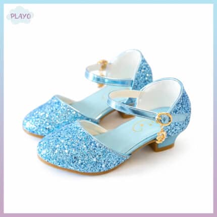 ცისფერი ფეხსაცმელი ქუსლით, საბავშვო ფეხსაცმელი ქუსლით