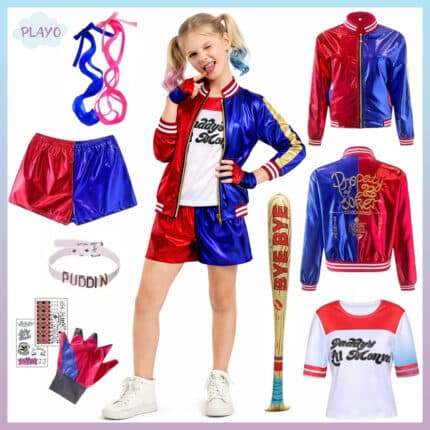 ჰარლი ქვინის ფორმა Harley Quinn, ჰარლი ქვინის ფორმა, ჯოკერის ფორმა, ჰარლი ქვინის კოსტუმი