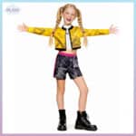 რუმის Kpop Demon Hunters, რუმის კოსტუმი, რუმის ფორმა, kpop ფორმა, Kpop ფორმები, რუმის ფორმა ყვითელი